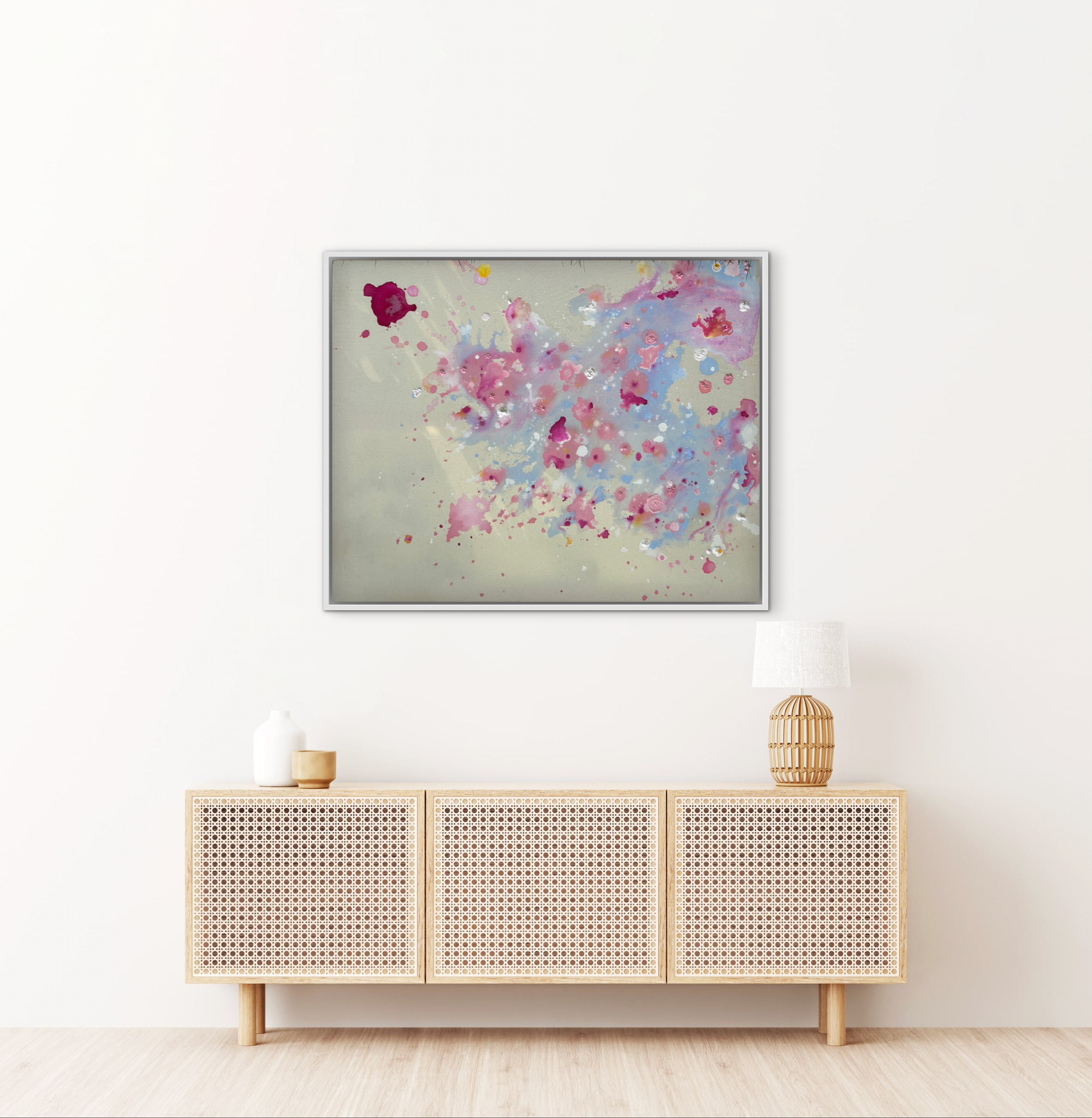 Kirschblüten, 2025, Acryl auf roher Baumwollleinwand, Ansicht 5